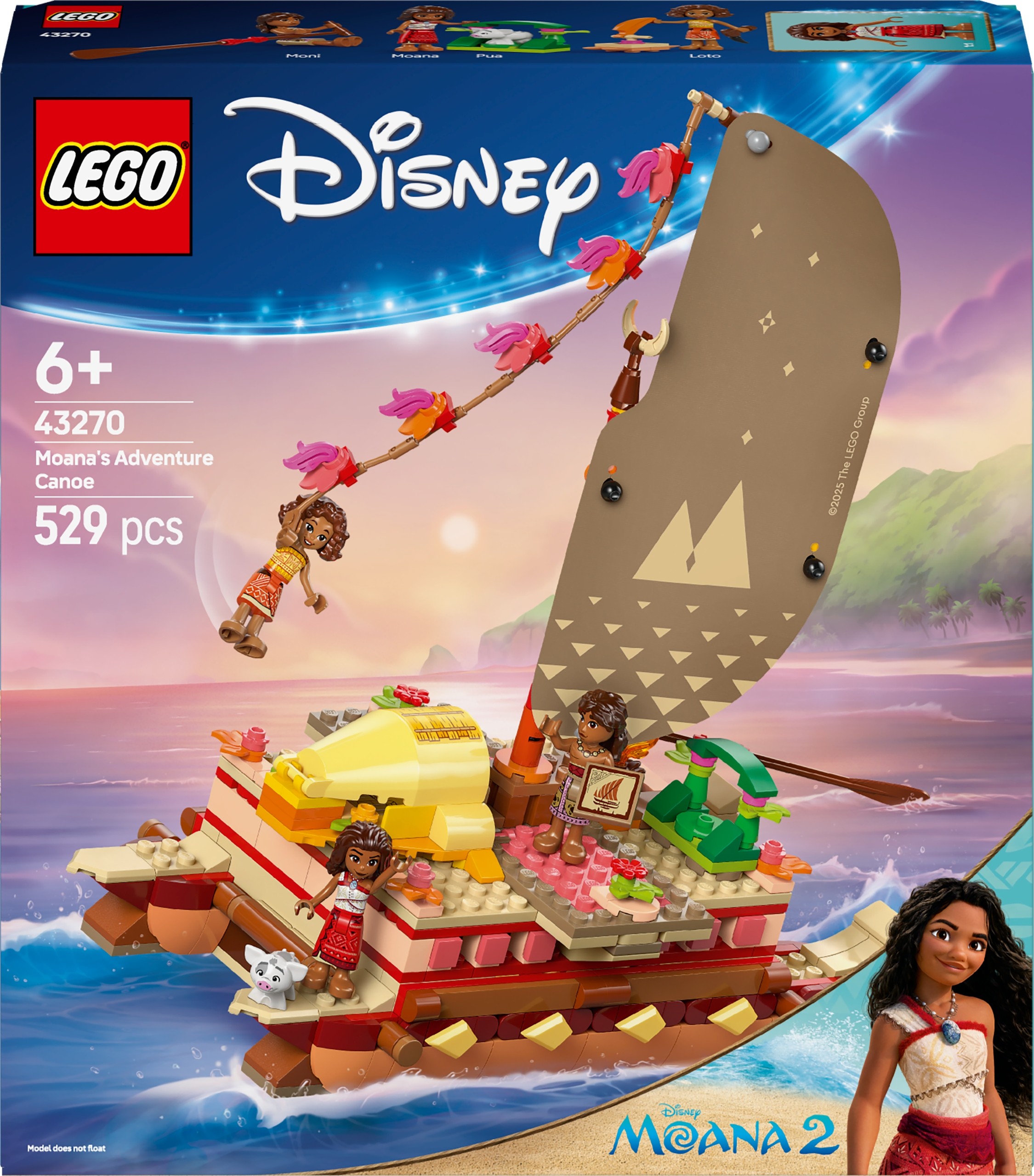 LEGO Disney 43270 Vaianino dobrodružstvo na kajaku